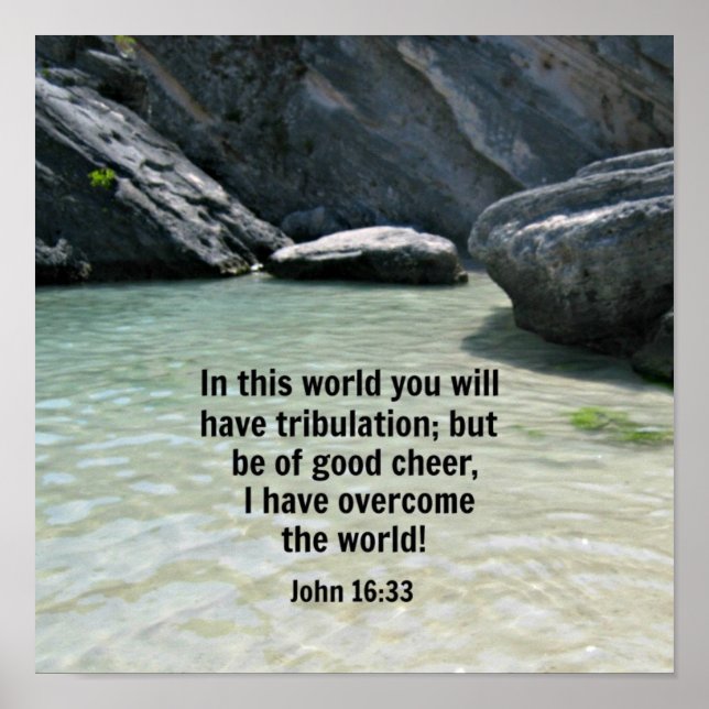 John 16:33 poster (Front)