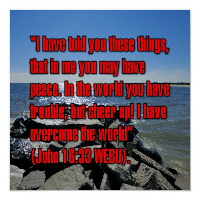 John 16:33 WEBU Poster (Front)