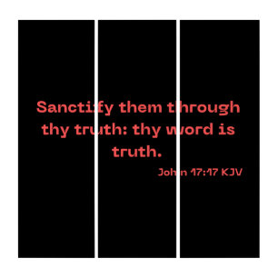 John 17:17 Bible Verse Scripture KJV Wall Art