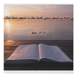 John 17:17 faux canvas print