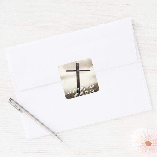 JOHN 19:30 Sticker (Envelope)