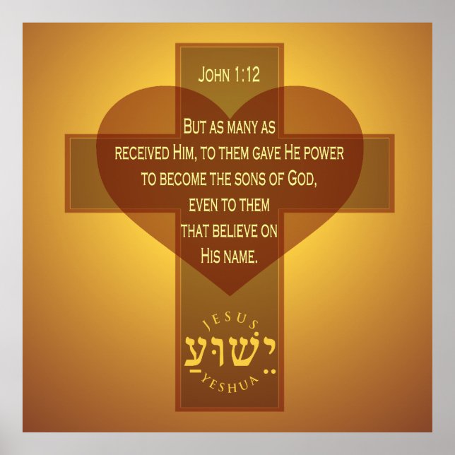 John 1:12  poster (Front)