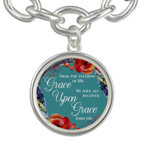 John 116 Grace Upon Grace Scripture Bracelet