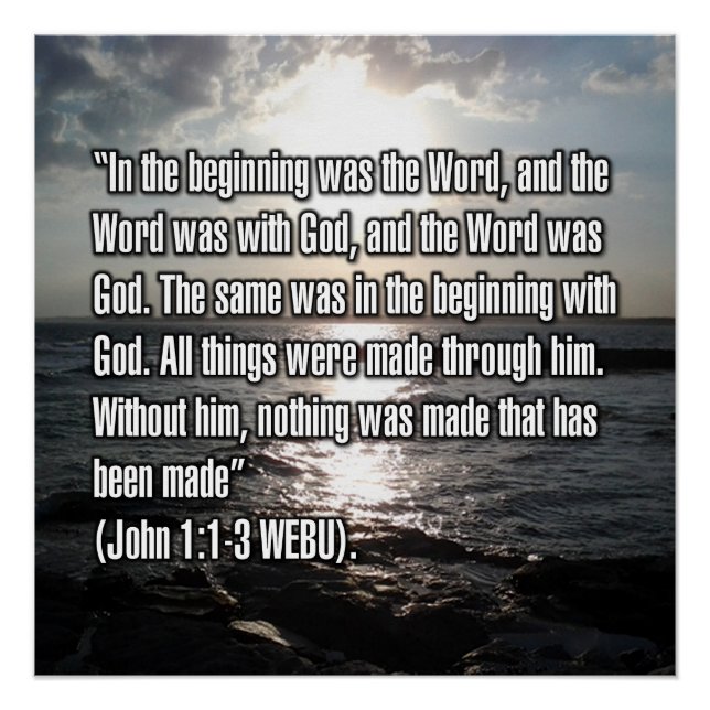 John 1:1-3 WEBU Poster (Front)