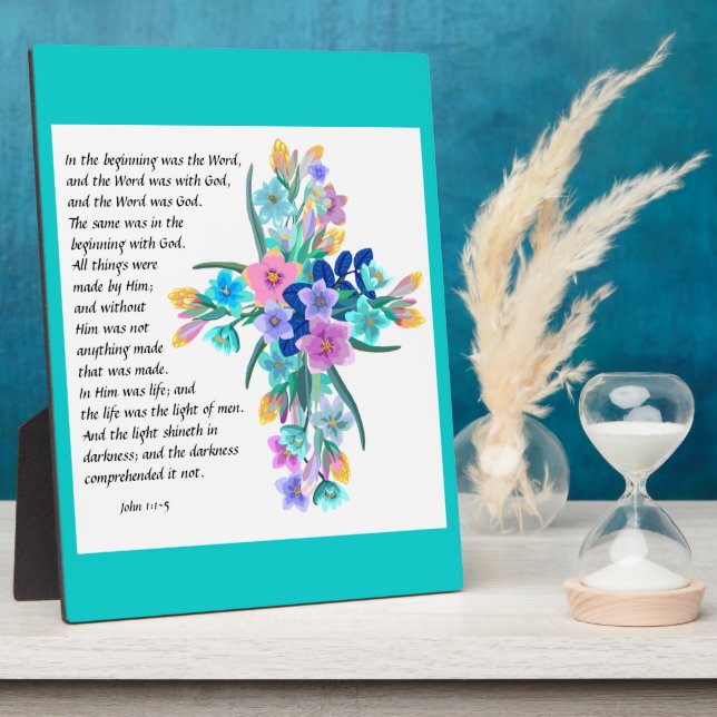 John 1:1-5   Plaque (Side)