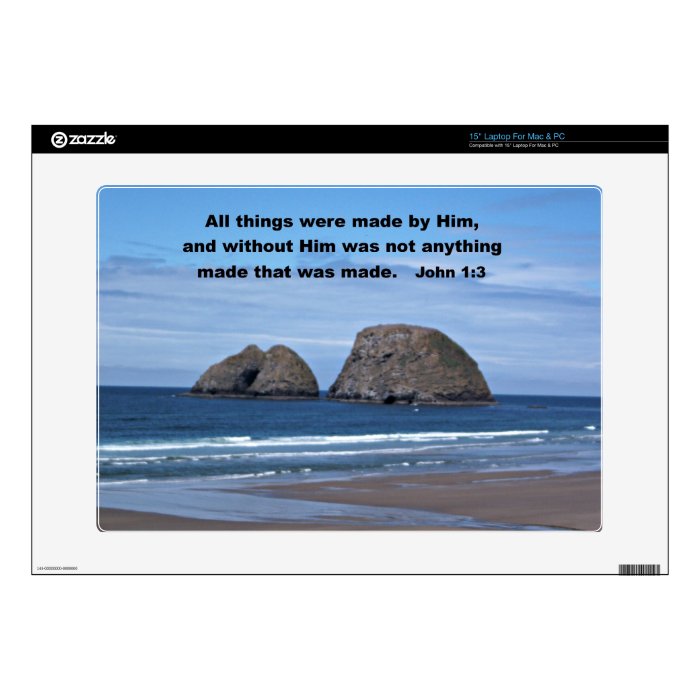 John 13 All things were made by HimDecal For Laptop