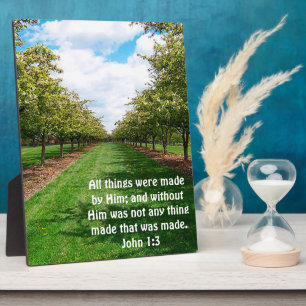 John 1:3 plaque