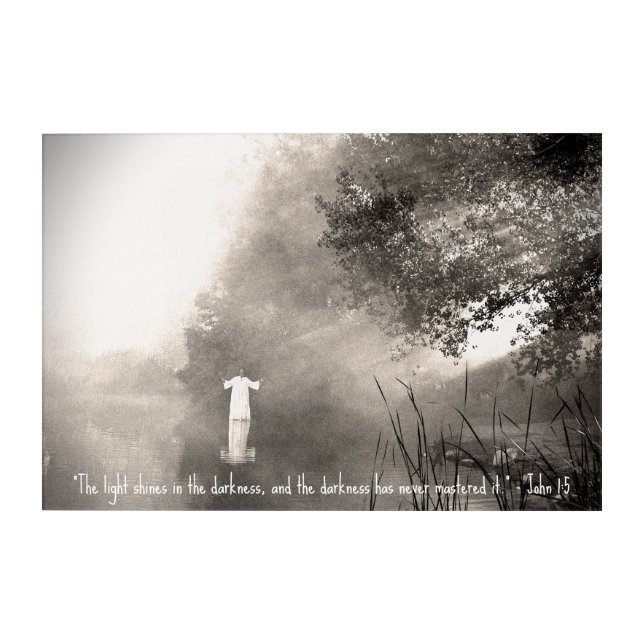 JOHN 1:5 Acrylic Art (Front)