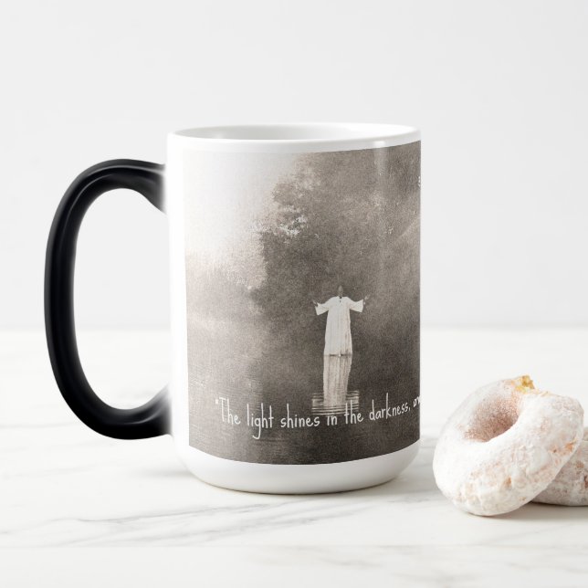 JOHN 1:5 Morphing Mug (With Donut)