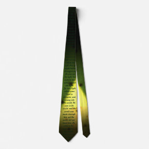 John 1 scripture neck tie