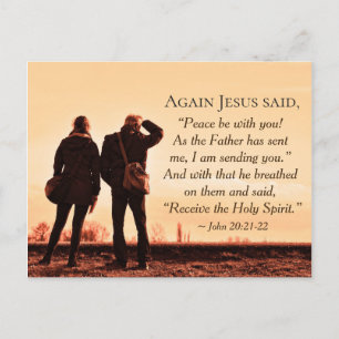 John 20:21 As the Father has sent me, I send you Postcard