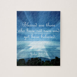 John 20:29 Blessed are those who have not seen Jigsaw Puzzle