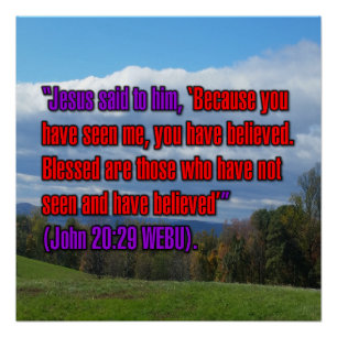 John 20:29 WEBU Poster