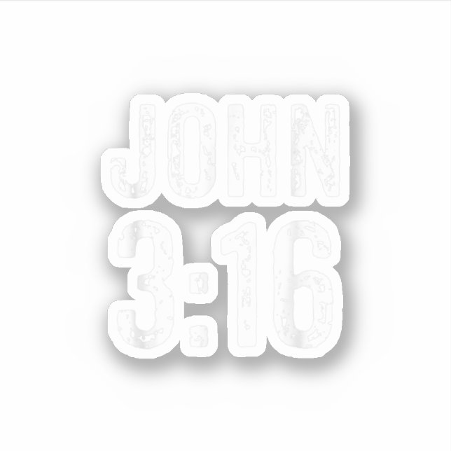 John 316 Christian Bible Verse John 3 16 Bible Gif Sticker (Front)