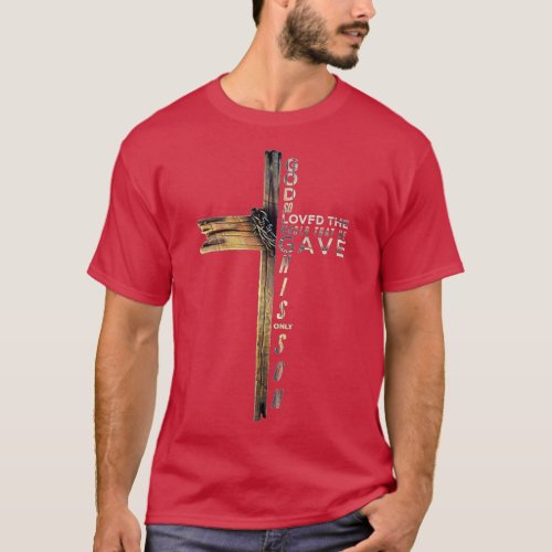 John 316 Christian Cross Bible  T_Shirt