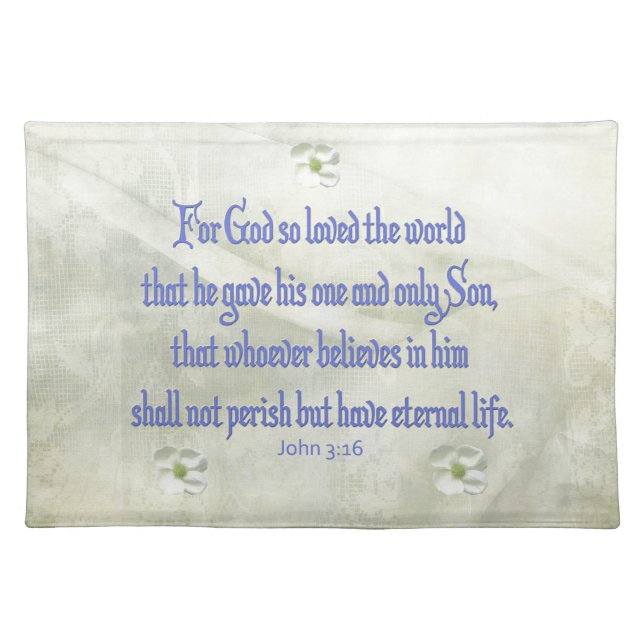 John 316 Dogwood Cloth Placemat (Front)