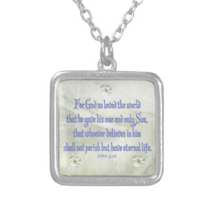 John 316 Dogwood Silver Plated Necklace