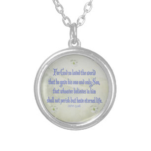 John 316 Dogwood Silver Plated Necklace