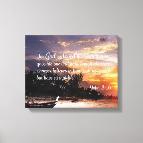 John 316 1 NIV _ Scripture Christian Wall Art