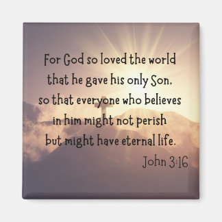 John 3:16  2" magnet