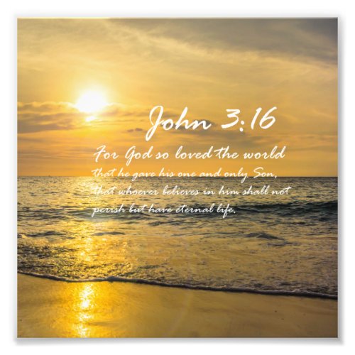 John 316 2 NIV _ Scripture Christian Wall Art