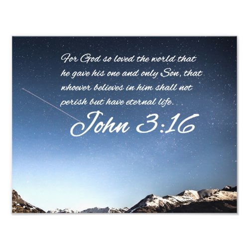 John 316 7 NIV _ Scripture Christian Wall Art