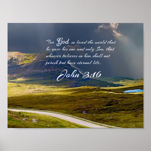 John 316 9 NIV _ Scripture Christian Wall Art