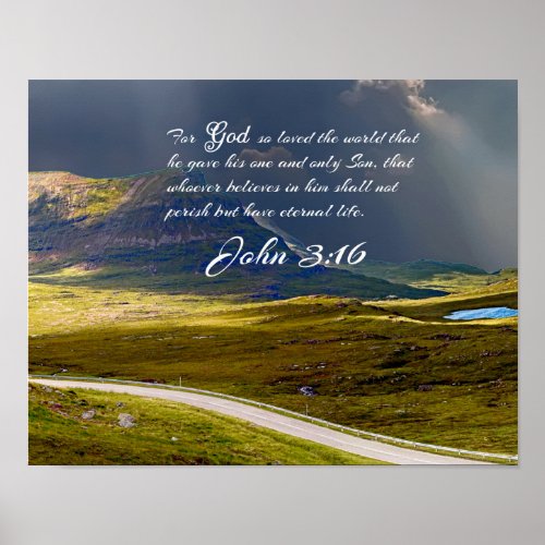 John 316 9 NIV _ Scripture Christian Wall Art