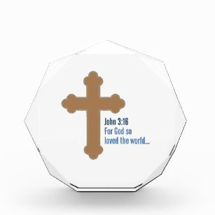 John 3:16 acrylic award