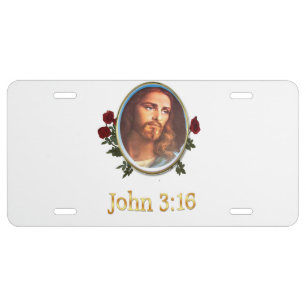 John 3:16 art license plate