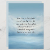 John 3:16 Bible Verse Image (Front/Back)