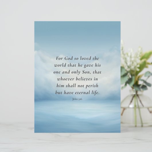 John 3:16 Bible Verse Image (Standing Front)