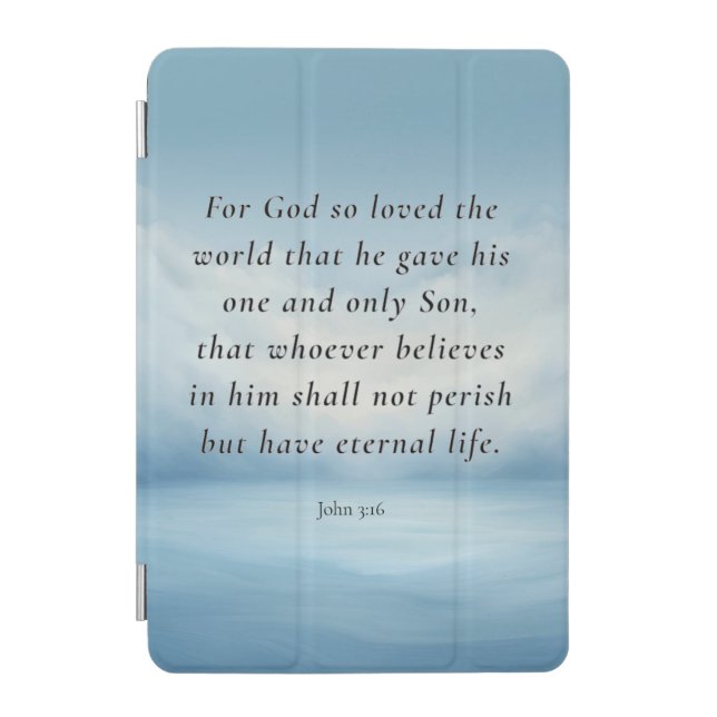 John 3:16 Bible Verse Image iPad Mini Cover (Front)