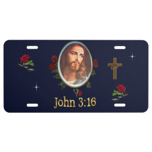 John 3:16 Bible verse License Plate