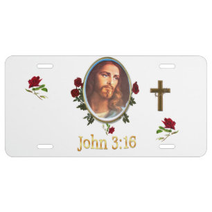 John 3:16 Bible verse License Plate