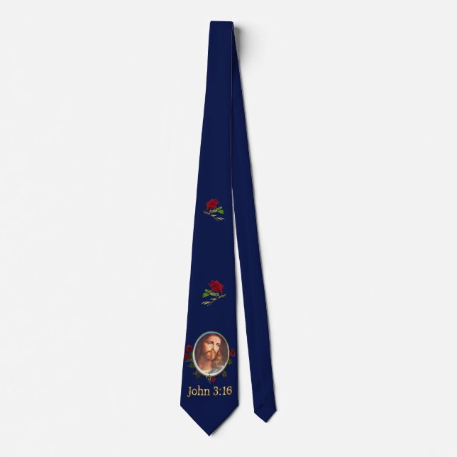 John 3:16 Bible verse Neck Tie (Front)