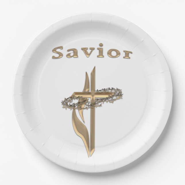 John 3:16 Bible verse Paper Plates (Front)