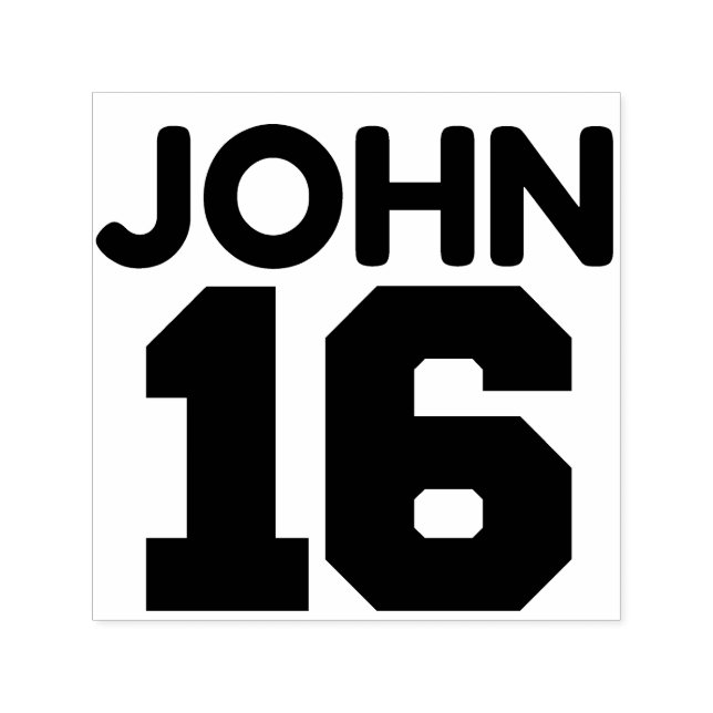 JOHN 3-16 BIBLE VERSE SELF-INKING STAMP (Design)