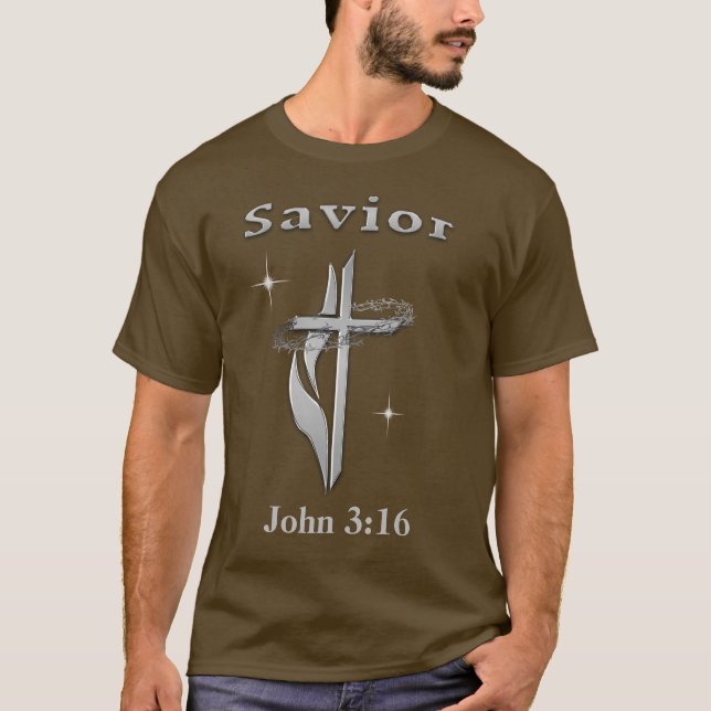 John 3:16 Bible verse T-Shirt (Front)