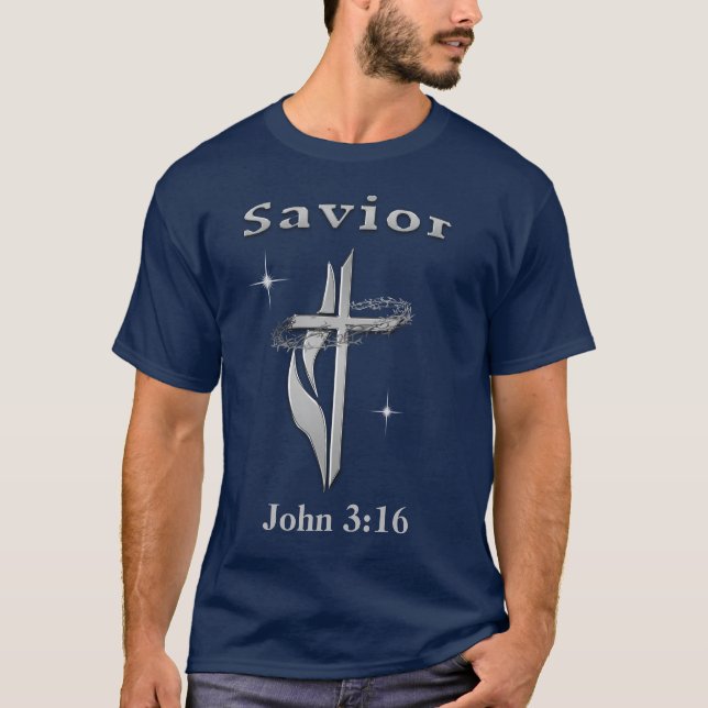 John 3:16 Bible verse T-Shirt (Front)