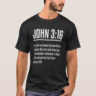 John 3 16 Bible Verse Tshirt T Shirt