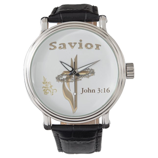 John 3:16 Bible verse Watch (Front)