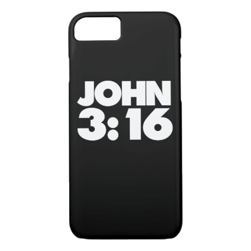 John 316 bible verses for christians iPhone 87 case