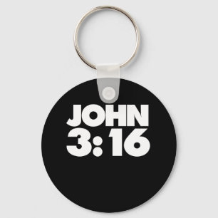 John 3:16 bible verses for christians keychain