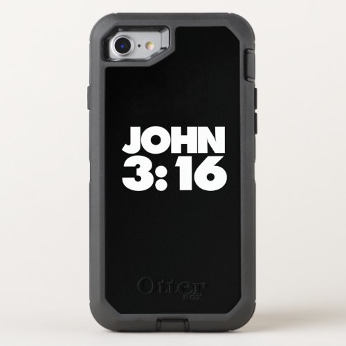 John 316 bible verses for christians OtterBox defender iPhone SE87 case