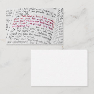 John 3:16 business card