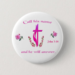 John 3:16 button