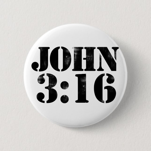 John 3:16 button (Front)