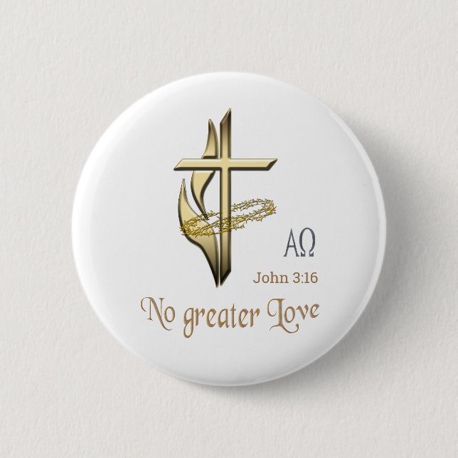 John 3:16 button (Front)