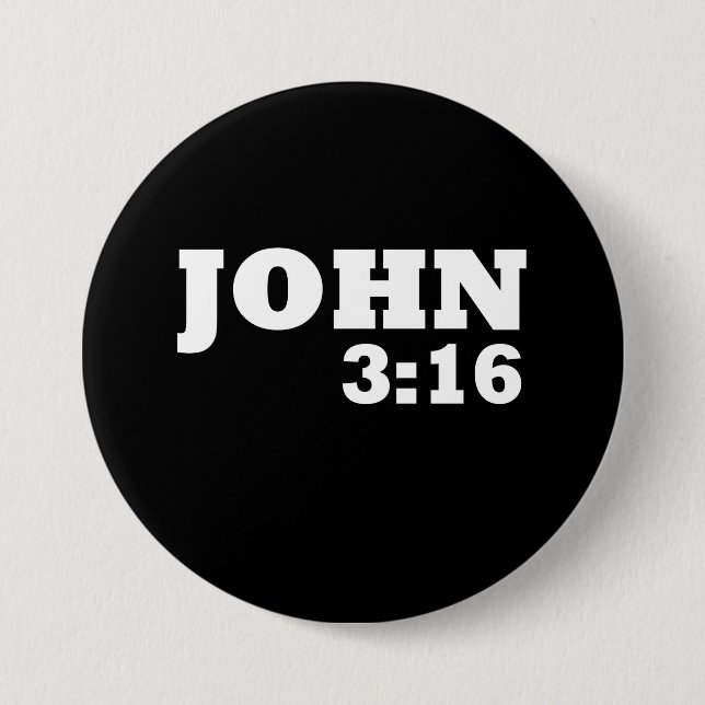 John 3:16 button (Front)
